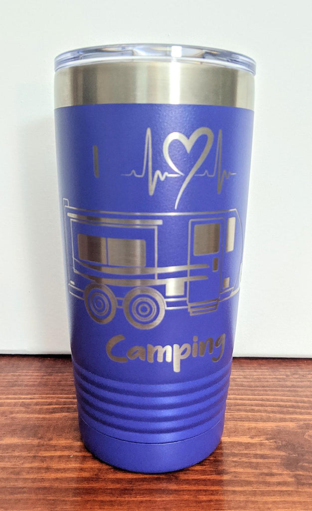 I Heart Camping Tumbler-Travel Trailer– IK - Incredible Keepsakes